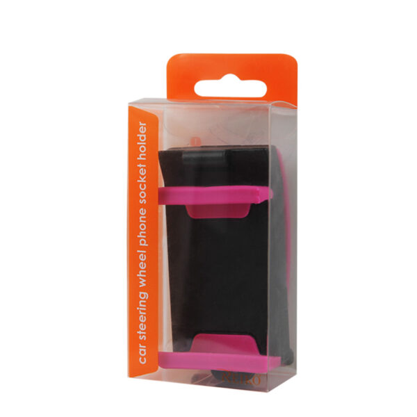 REIKO PHONE SOCKET HOLDER IN HOT PINK - Image 4