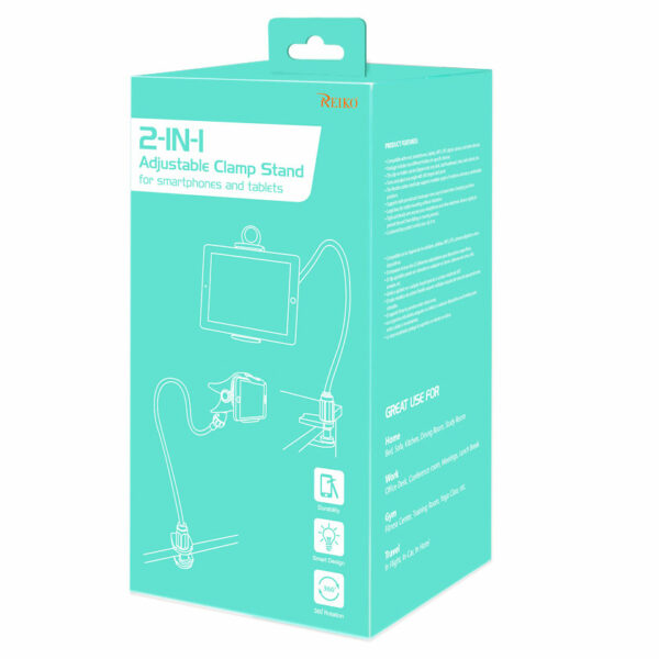 Reiko Universal Long Flexible Arms iPad / Tablet / Phone Holder In Purple - Image 4