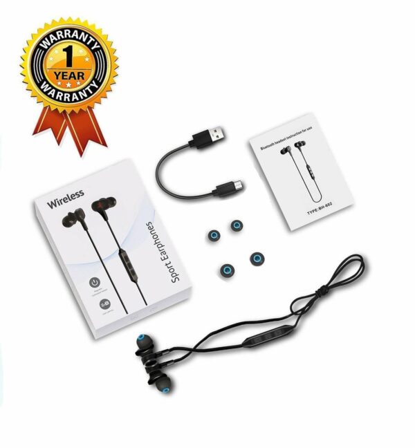 Wireless Sport Earphones with Magnetic Controlled Switch In Red - Image 4