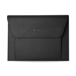 REIKO PREMIUM LEATHER CASE POUCH FOR 10.1INCHES IPADS AND TABLETS In BLACK