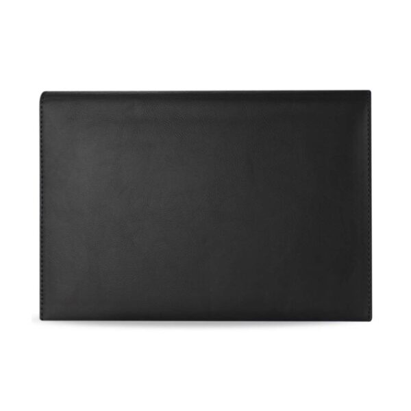 REIKO PREMIUM LEATHER CASE POUCH FOR 10.1INCHES IPADS AND TABLETS In BLACK - Image 3