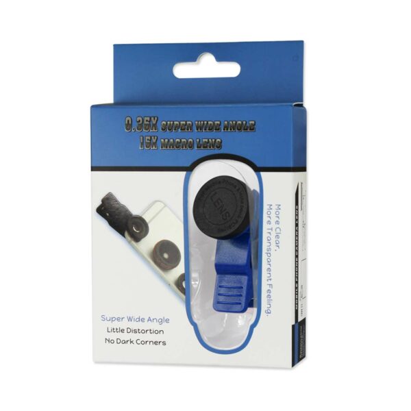 PROFESSIONAL HD CAMERA LENSKIT BUILT IN 15X MACRO LENS NAVY FOR IPHONES AND SMARTPHONES - Image 4