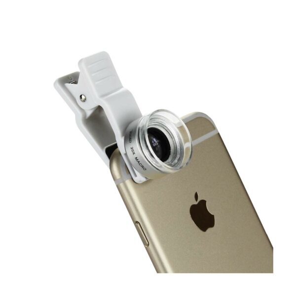 20X MACRO LENS WHITE FOR IPHONE 6S / 6S PLUS/ 7/ 7 Plus /8 / 8 Plus AND SMARTPHONES - Image 2