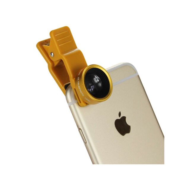 2X TELECONVERTER LENS YELLOW FOR IPHONE 6S/ 7/ 8 / PLUS AND SMARTPHONES - Image 2