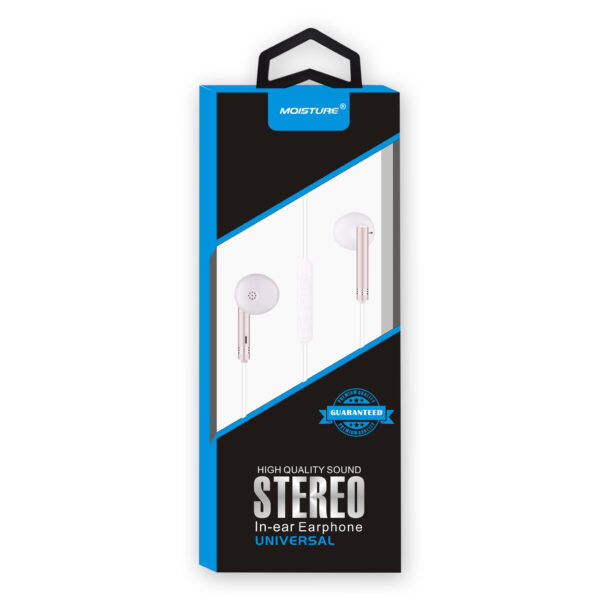 High Quality Sound Stereo Universal In-ear Earphones In Gold - Image 2