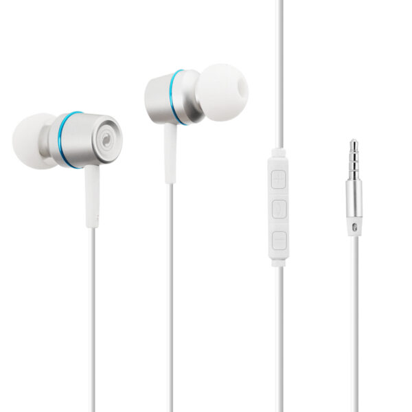 Earphones in Silver