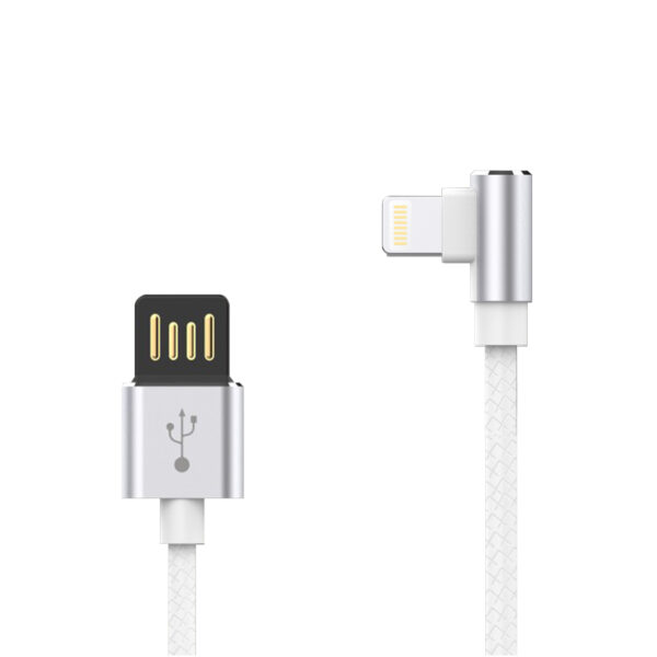 Moisture 2.6A Premium Full Steel  Data Cable In Silver - Image 2