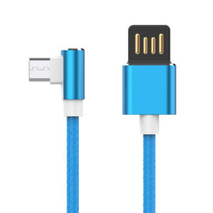 Moisture 2.6A Premium Full Steel  Micro USB To Ligntning Data Cable In Blue - Image 2