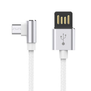 Moisture 2.6A Premium Full Steel  Micro USB To Ligntning Data Cable In Silver - Image 2
