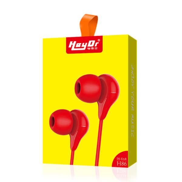 Hey Dr H86 In-Ear headphones in Red - Image 2