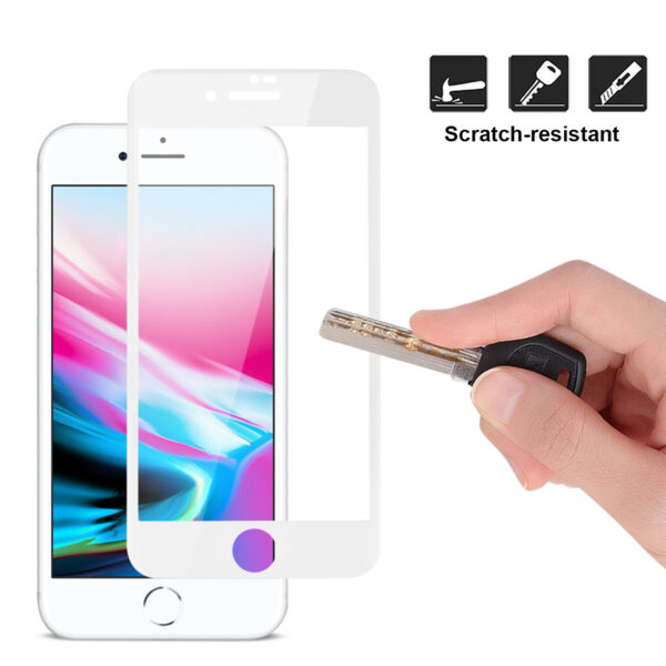 Reiko iPhone 7/8/SE2 3D Curved Tempered Glass Screen Protector