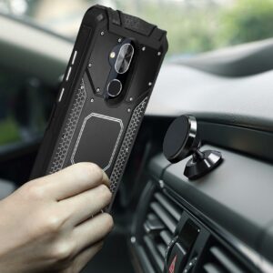ALCATEL 7 FOLIO Metallic Front Cover Case In Black - Image 2