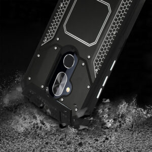 ALCATEL 7 FOLIO Metallic Front Cover Case In Black - Image 3