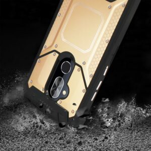 ALCATEL 7 FOLIO Metallic Front Cover Case In Gold - Image 3