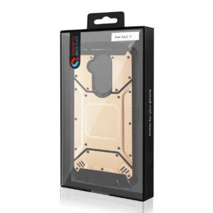ALCATEL 7 FOLIO Metallic Front Cover Case In Gold - Image 4