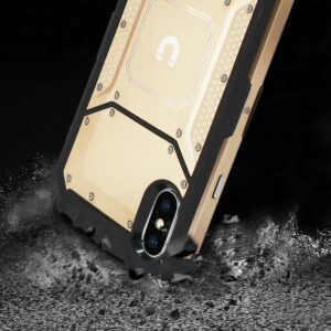 iPhone X/iPhone XS Metallic Front Cover Case In Orange - Image 3