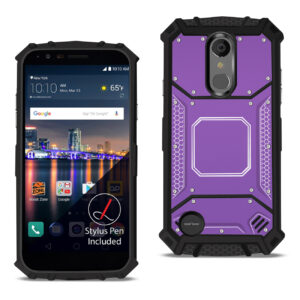 LG ARISTO 3 Metallic Front Cover Case In Purple