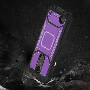 LG ARISTO 3 Metallic Front Cover Case In Purple - Image 3