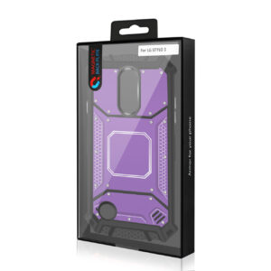 LG ARISTO 3 Metallic Front Cover Case In Purple - Image 4