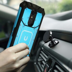 LG K10(2018) Metallic Front Cover Case In Blue - Image 2