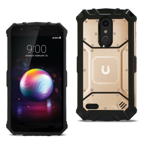 LG K10(2018) Metallic Front Cover Case In Rose Gold