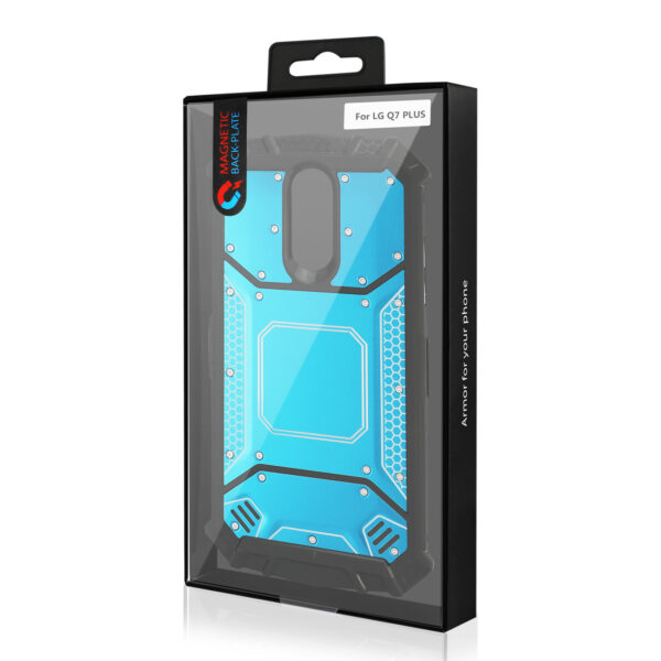 LG Q7 Plus Metallic Front Cover Case In Blue - Image 4