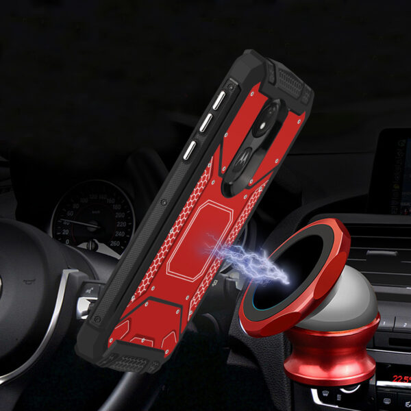 MOTOROLA MOTO G7 POWERMetallic Front Cover Case In Red - Image 2