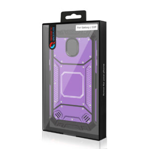 SAMSUNG GALAXY J3 (2018) Metallic Front Cover Case In Purple - Image 4