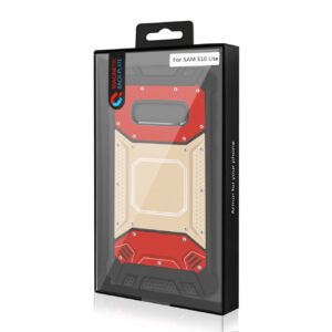 SAMSUNG GALAXY S10 Lite(S10e) Metallic Front Cover Case In Red and Gold - Image 4
