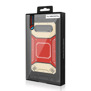 SAMSUNG GALAXY S10 Plus Metallic Front Cover Case In Red and Gold - Image 4