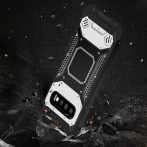 SAMSUNG GALAXY S10 Metallic Front Cover Case In Silver and Black - Image 3