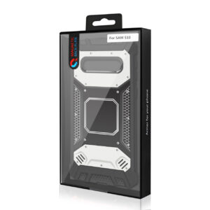 SAMSUNG GALAXY S10 Metallic Front Cover Case In Silver and Black - Image 4