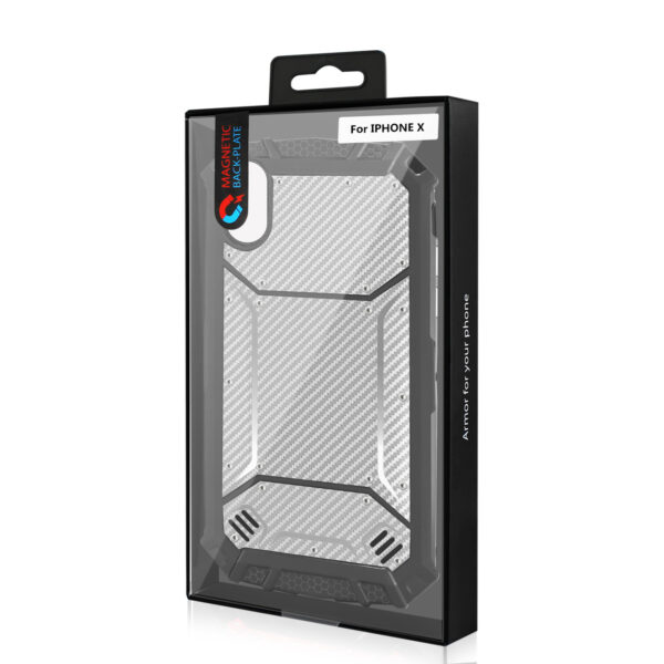 Reiko APPLE IPHONE X Carbon Fiber Hard-shell Case In Gray - Image 4