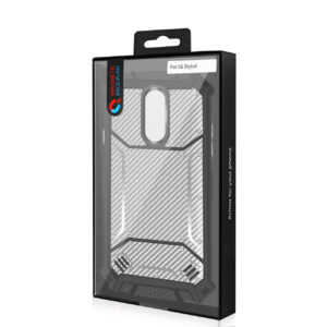 Reiko LG STYLO 4 Carbon Fiber Hard-shell Case In Gray - Image 4