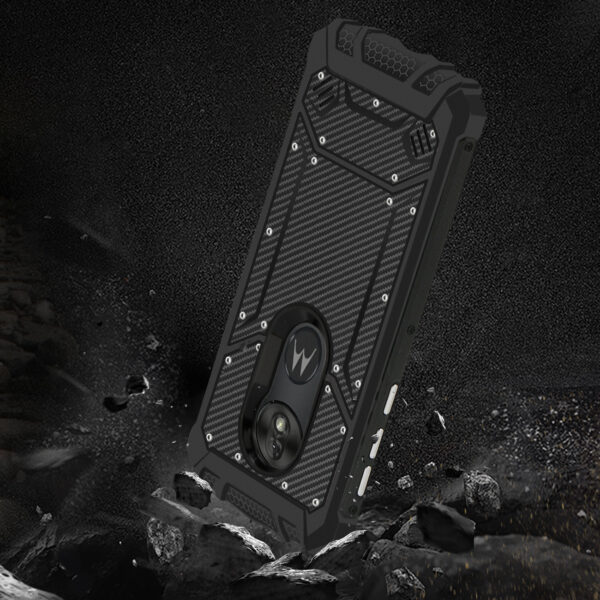 MOTOROLA MOTO G7 PLAY Carbon Fiber Hard-shell Case In Black - Image 3