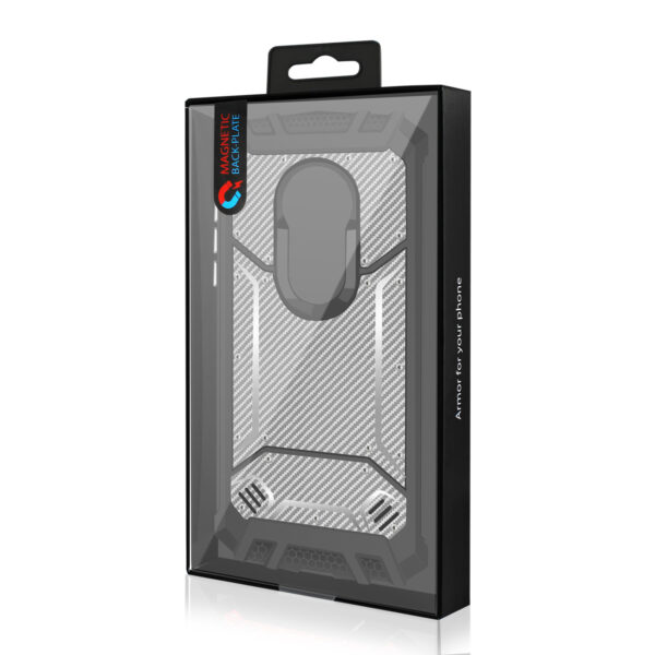 MOTOROLA MOTO G7 PLAY Carbon Fiber Hard-shell Case In Gray - Image 4