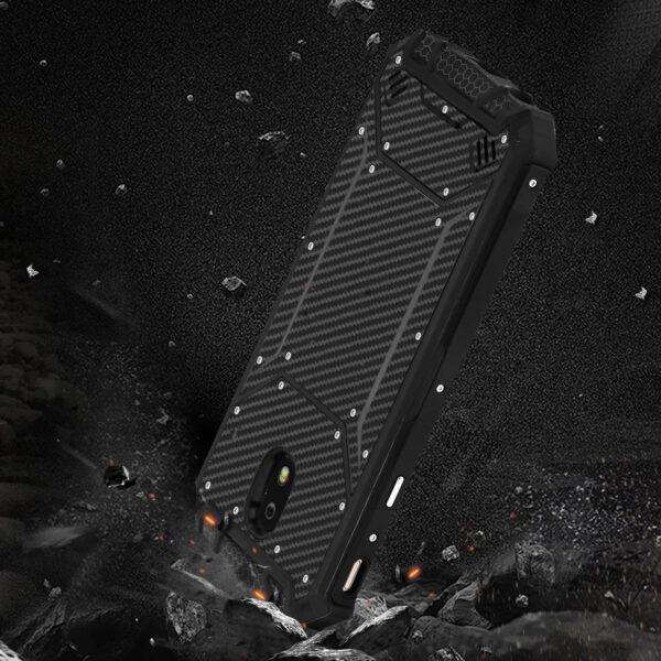 Reiko SAMSUNG GALAXY J3 (2018) Carbon Fiber Hard-shell Case In Black - Image 3