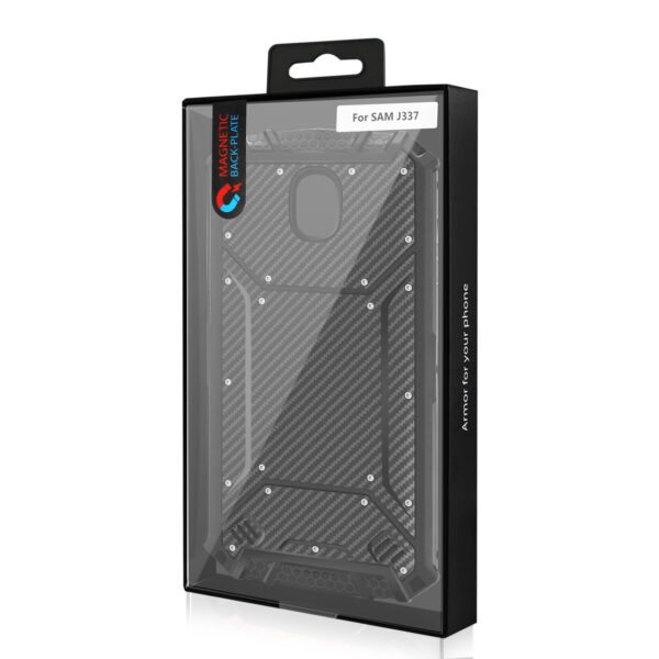 Reiko SAMSUNG GALAXY J3 (2018) Carbon Fiber Hard-shell Case In Black - Image 4