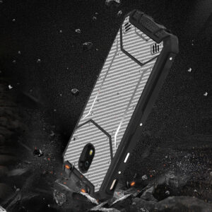 Reiko SAMSUNG GALAXY J7 (2018) Carbon Fiber Hard-shell Case In Gray - Image 3