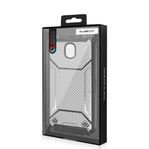 Reiko SAMSUNG GALAXY J7 (2018) Carbon Fiber Hard-shell Case In Gray - Image 4