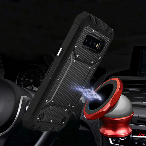 Reiko SAMSUNG GALAXY S10 Lite Carbon Fiber Hard-shell Case In Black - Image 2