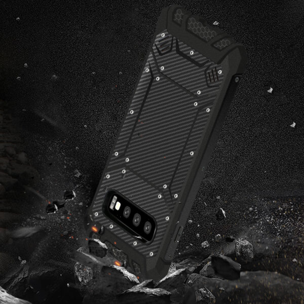 Reiko SAMSUNG GALAXY S10 Lite Carbon Fiber Hard-shell Case In Black - Image 3