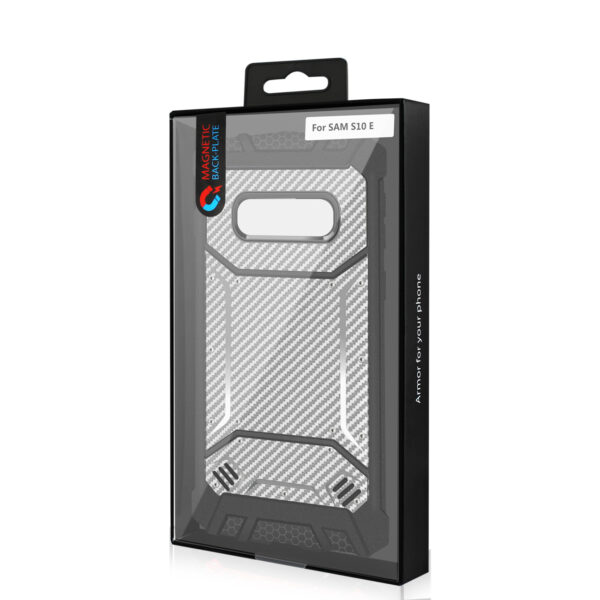 Reiko SAMSUNG GALAXY S10 Lite Carbon Fiber Hard-shell Case In Gray - Image 4