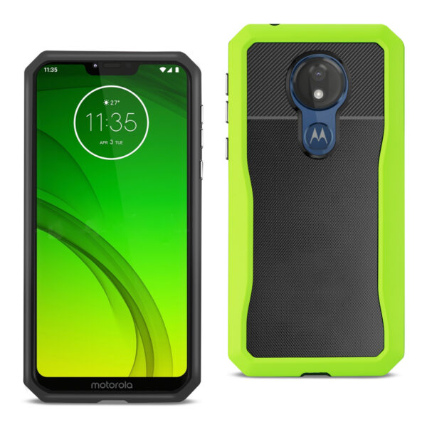 Reiko MOTOROLA MOTO G7 POWER Full Coverage Shockproof Case In Green