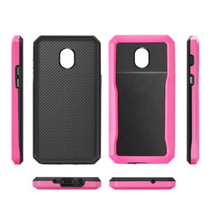 Reiko SAMSUNG GALAXY J3 (2018) Full Coverage Shockproof Case In Pink - Image 2