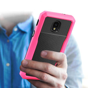 Reiko SAMSUNG GALAXY J3 (2018) Full Coverage Shockproof Case In Pink - Image 3