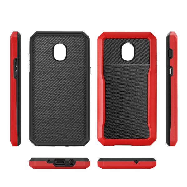 Reiko SAMSUNG GALAXY J3 (2018) Full Coverage Shockproof Case In Red - Image 2
