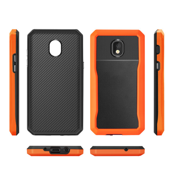 Reiko SAMSUNG GALAXY J7 (2018) Full Coverage Shockproof Case In Orange - Image 2