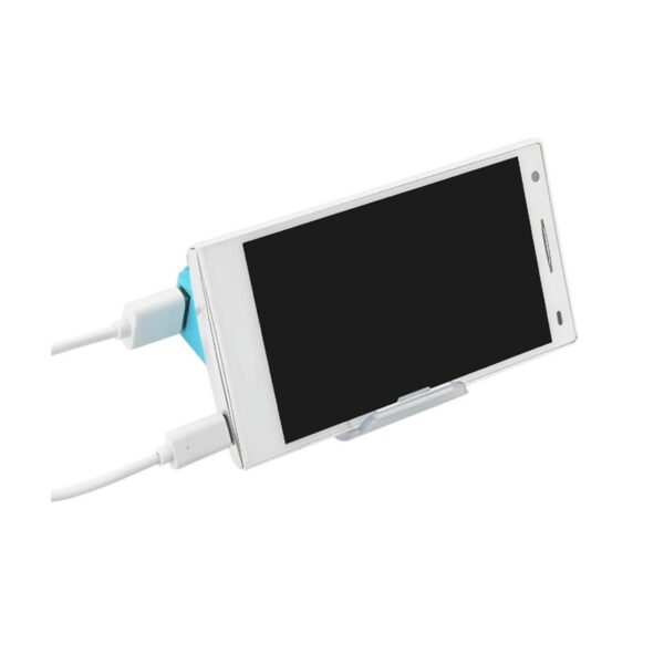 REIKO 4000MAH UNIVERSAL POWER BANK WITH CABLE IN BLUE - Image 3