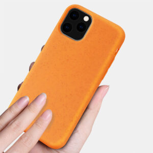 Reiko APPLE IPHONE 11 PRO MAX Wheat Bran Material Silicone Phone Case In Orange - Image 2